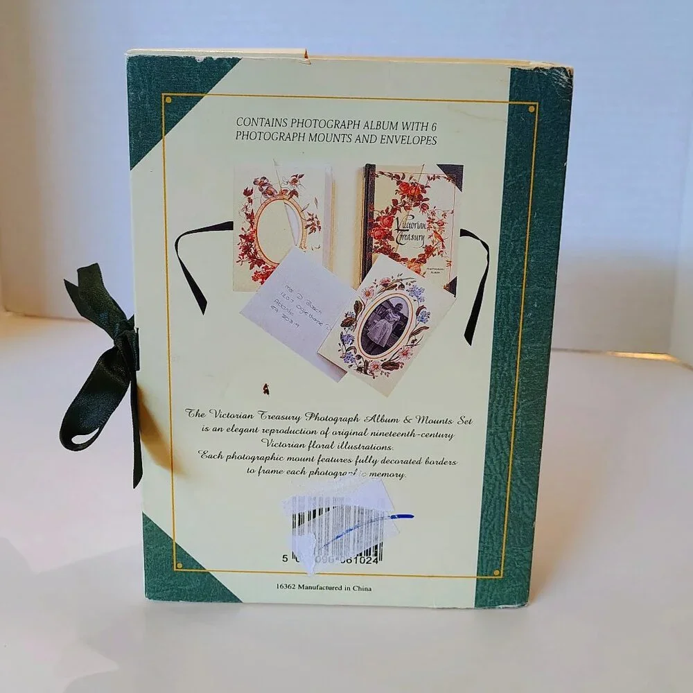 VINTAGE Victorian Treasury Photograph Album & Photo Mounts & Envelopes